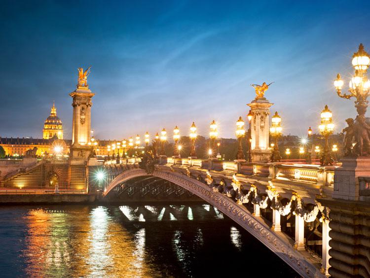 Paris Bridge Night Paris Bridge Night